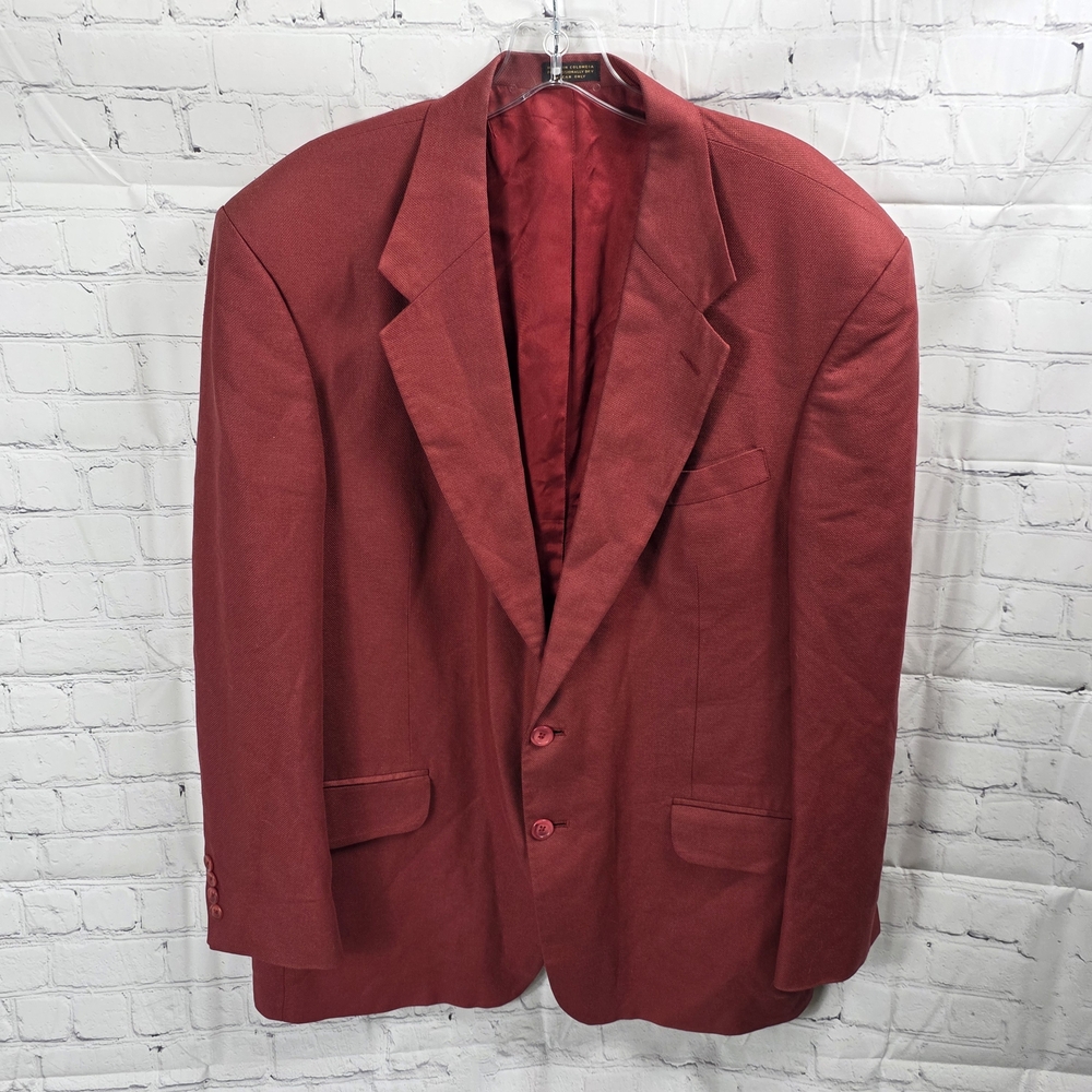 Oscar de la‎ Renta Men's Burgundy Blazer